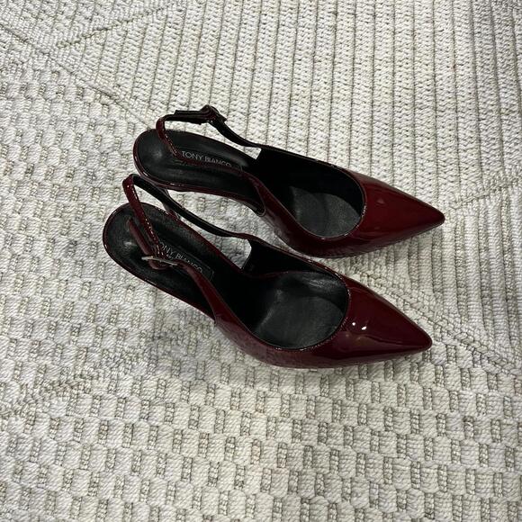 Tony Bianco Asti Slingback Heels in Bordeaux - Picture 2 of 6